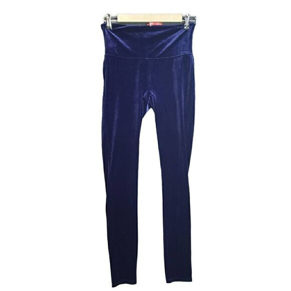 Spanx Velvet Leggings in Lapis Night Blue Size Medium‎ - Picture 1 of 11